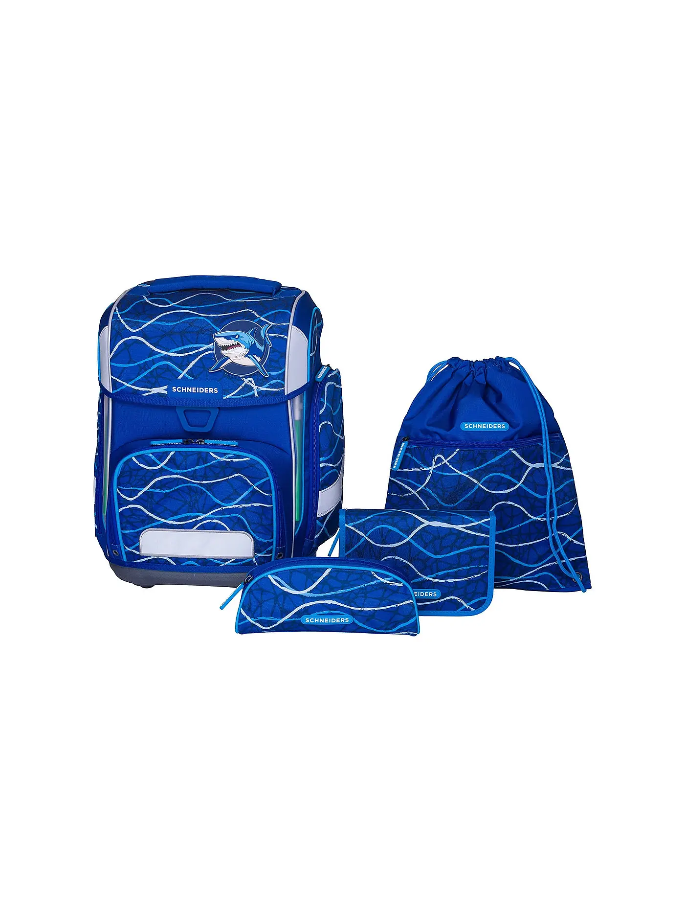 SCHNEIDERS | Schultaschen Set Ergolite 9tlg  Blue Vibes | 